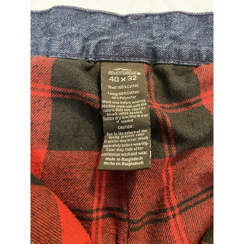 Flannel Lined Jeans 36x30 Actual Adventure Ridge Denim Work Pants - Picture 10 of 12